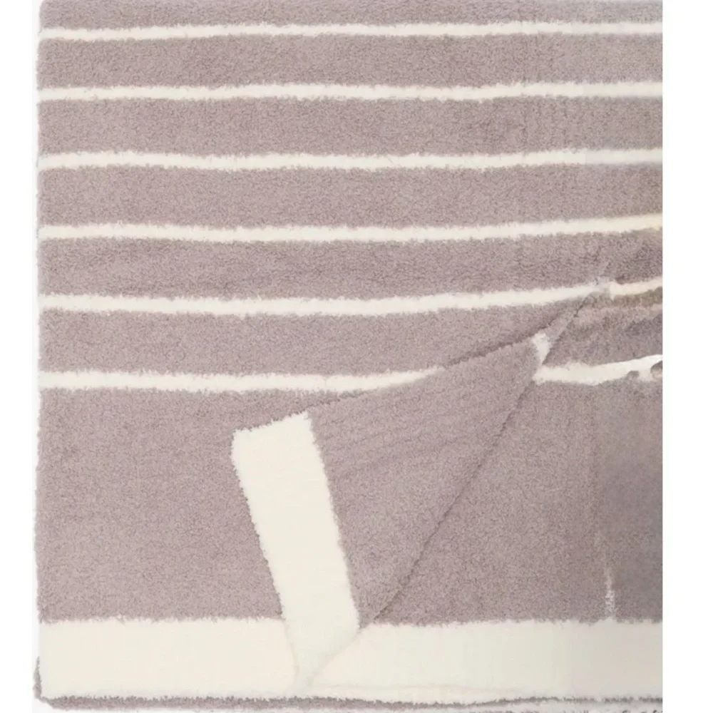 BAREFOOT DREAMS CozyChic® Horizontal Stripe Throw Blanket 45” x 60” NWOT